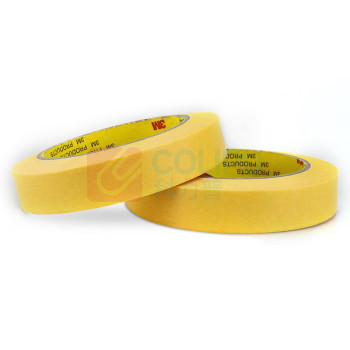 3M 美纹纸胶带 244 30mm*50m*0.08mm (黄色) 美术美工装修遮蔽美缝贴膜刷漆保护无痕不伤墙油漆