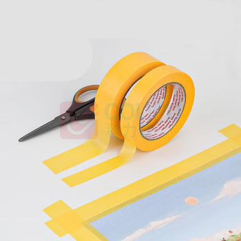 3M 美纹纸胶带 244 40mm*50m (黄色) 日本版美纹纸白芯