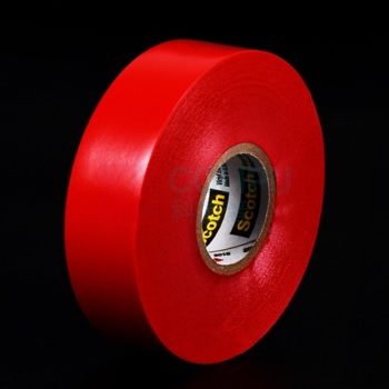 3M 电工胶带 19mm宽20.1m长 厚0.177mm (35#红)