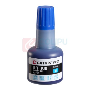 齐心 Comix 快干 印油 B3713 40ml (蓝色)