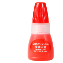 齐心 Comix 印油 B3722 10ml (红色) 10ml/瓶