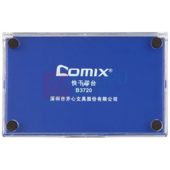 齐心 Comix 方形快干印台 B3720 (蓝色) 12个/盒