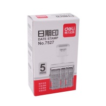 得力 deli 中文日期章 7527 字高:5mm (含年、月、日字样)