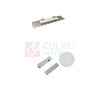 融银之汇 柜员牌可定制铝合金胸牌工牌员工工牌胸别针式 70*15mm 10个/组 (银色)