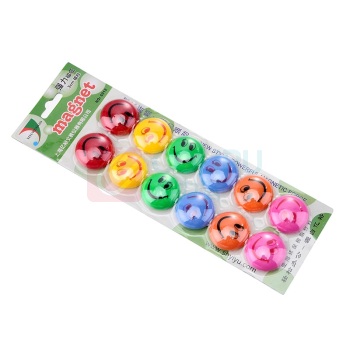 亿裕 笑脸卡通磁粒 6012 30mm (彩色) 12个/卡