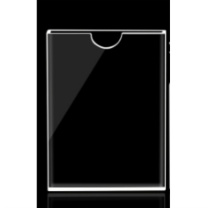 宁上 双层亚克力插槽职务卡 有机塑料照片插盒 岗位牌更换式卡槽工位牌 150*210mm A5竖款