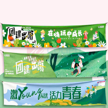 彩旗 横幅设计定制 50cm宽 总长4m
