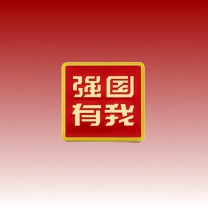 京喜 胸针徽章 强国有我