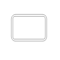 晨好 塑料透明不干胶标签 40mm*24mm