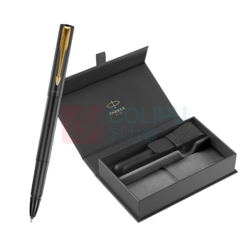 派克 PARKER 威雅XL经典黑金夹宝珠笔+笔袋礼盒套装