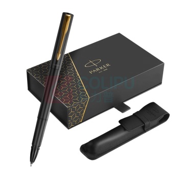 派克 PARKER 威雅XL经典黑金夹宝珠笔+笔袋礼盒套装