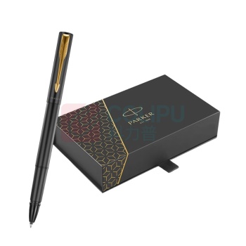 派克 PARKER 威雅XL经典黑金夹宝珠笔+笔袋礼盒套装