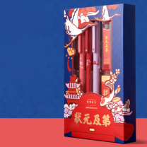 KACO 状元及第文具初高中学生/公务员考试套装中性笔/替芯/涂卡尺子/套尺量角器/橡皮 12件套装 -DC