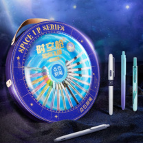 点石 时空舱星际飞碟文具礼盒高颜值中性笔/荧光笔初高中生学习文具套装毕业生日礼物 354E 19件套 -DC