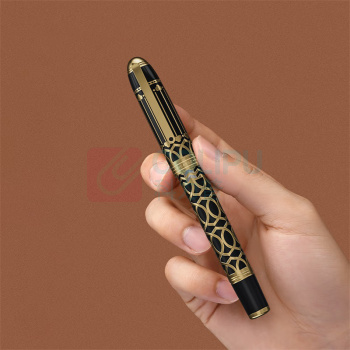 毕加索 PICASSO 卓越系列活塞上墨钢笔F尖套装 TS-991 (鎏金)