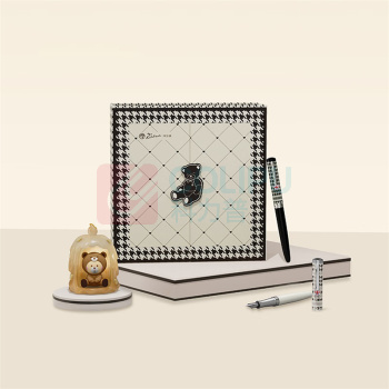 毕加索 PICASSO 千鸟格泰迪铱金笔套装 PS-921 SEF尖 (典雅黑)