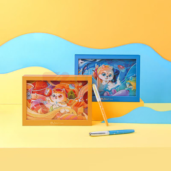 毕加索 PICASSO 萌宠系列钢笔套装 PS-5525 (海洋蓝)