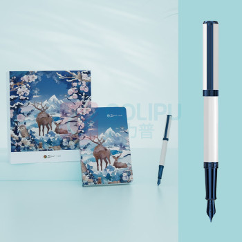 毕加索 PICASSO 森野仙踪系列钢笔套装 PS-5527 F尖 (雪境白)