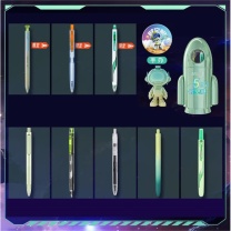 点石 时空舱小火箭笔简礼盒(线上专供)-幻光绿 DS-361E-B