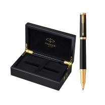 派克 PARKER 蓝金夹宝珠笔 精英精致 0.7mm