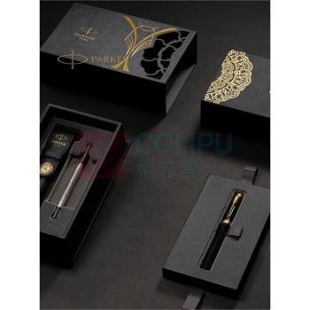 派克 PARKER 精英飞马宝珠笔礼盒(含笔,裸装宝珠笔芯,真皮笔套)
