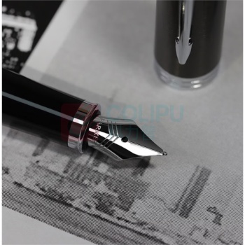 派克 PARKER IM金属灰白夹墨水笔+大墨水礼盒套装