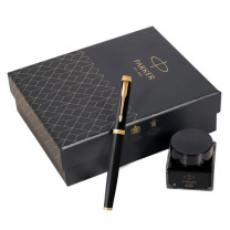 派克 PARKER 墨水笔+小墨水礼盒 纯黑丽雅