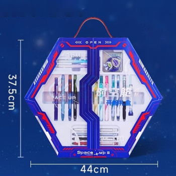 点石 时空舱舰队文具礼盒 26件套TG250915P33J55 DS-357E (17支笔+1支铅芯+6支替芯+1盒墨囊+1个钥匙扣) (钥匙扣颜色随机)