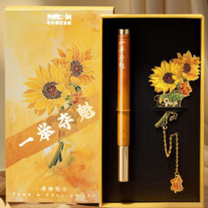 朱炳仁 文房套装 一举夺魁 C110425060074 一举高中笔*1向日葵书签*1琉璃笔托*1