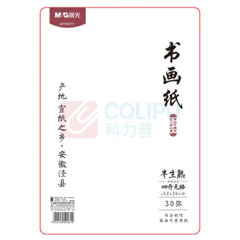 晨光 M&G 书法纸半生半熟无格 APY907Y1 30张4开
