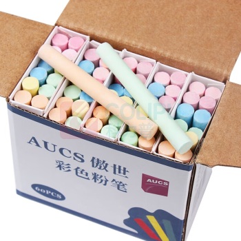 AUCS 彩色粉笔 8cm 60PCS