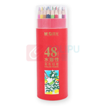 晨光 M&G 水溶性彩色铅笔 AWP36812 48色 48支/盒 1盒/筒 木质