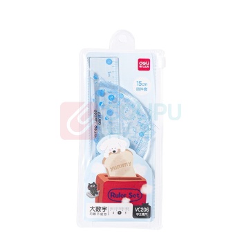 得力(deli) 尺规套装 VC206 1套/套 销售单位:套 (尺规套装) (计量单位:套)