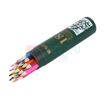 晨光 M&G PP筒装彩色铅笔 AWP34307 18色 (18色) 18支/盒 1盒/筒 木质