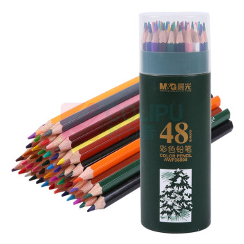 晨光 M&G PP筒装彩色铅笔 AWP36808 48色 48色/盒