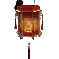开芽 宫灯-非遗走马灯 KY114 马年灯笼diy材料包儿童新年手工玩具礼物元宵节花灯