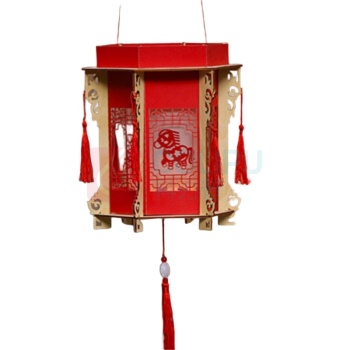 开芽 宫灯-非遗走马灯 KY114 马年灯笼diy材料包儿童新年手工玩具礼物元宵节花灯