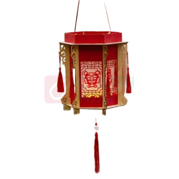 开芽 宫灯-非遗走马灯 KY114 马年灯笼diy材料包儿童新年手工玩具礼物元宵节花灯