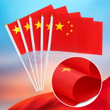 新新精艺 小国旗 手挥旗带杆子摆件 8号 10个