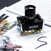 英雄 HERO 钢笔/签字笔钢笔墨水 非碳素染料型彩色墨水系列 7105 (彩墨黑色) DC