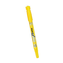 百乐 PILOT 双头记号笔 SCA-TM-Y 细头2.0mm,极细头1.0mm (黄色) 12支/盒