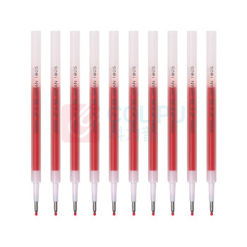斑马牌 ZEBRA 中性笔替芯 JF-0.38 0.38mm (红色) 10支/盒