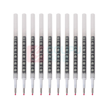 斑马牌 ZEBRA 学霸顺利中性笔芯 RBJF5 0.5mm (黑色) 10支/盒