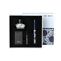 KACO KACO K1030雍容长青 中国国家博物馆青花瓷联名款钢笔礼盒套装 EF笔尖 单位:盒 深蓝色