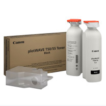 佳能 CANON 墨粉 PWT50/55 500g/支 (黑色) 双支装(含废粉盒) 适用于PlotWave 5000_5500_T50_T55