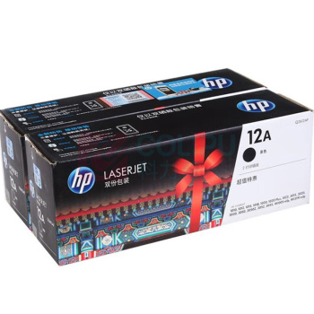 惠普 HP 双包装硒鼓 Q2612AF 12A 2000页*2 (黑色)