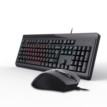 双飞燕 A4TECH 有线键鼠套装 KB-N9100 (黑色)