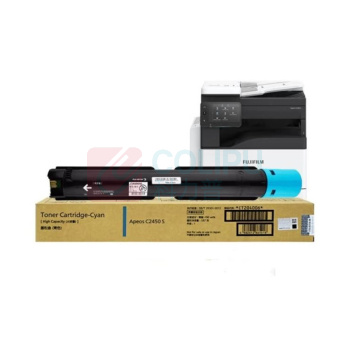 富士胶片 粉盒 适用机型:Apeos C2450S 标容青粉 约印14000页 CT204006 (青色)