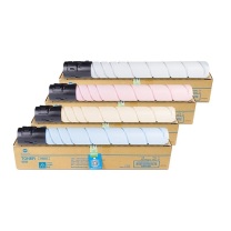 柯尼卡美能达 KONICA MINOLTA 碳粉盒套装(高容) TN223 黑色23000页/支,彩色20000页/支 (黑/青/红/黄) 4支/套