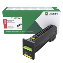 利盟 碳粉盒 72k30Y0 8000页 (黄色) 适用于利盟CS820de